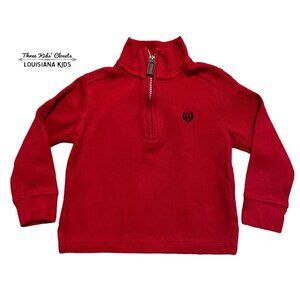 Chaps 2T Red Half Zip Pullover Sweater